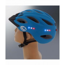 קסדה לאופניים עם תאורת לד איכותית תקן בטיחות אירופאי CE ומכון התקנים הישראלי לרוכב מקצועי – דגם IN MOLD צבע כחול ים