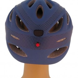 קסדה לאופניים עם תאורת לד איכותית תקן בטיחות אירופאי CE ומכון התקנים הישראלי לרוכב מקצועי – דגם IN MOLD צבע כחול כהה