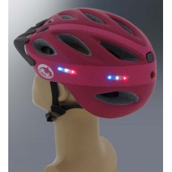 קסדה לאופניים עם תאורת לד איכותית תקן בטיחות אירופאי CE ומכון התקנים הישראלי לרוכב מקצועי – דגם IN MOLD צבע סגול