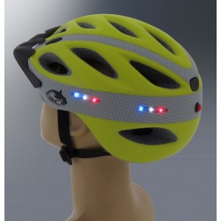 קסדה לאופניים עם תאורת לד איכותית תקן בטיחות אירופאי CE ומכון התקנים הישראלי לרוכב מקצועי – דגם IN MOLD צבע צהוב