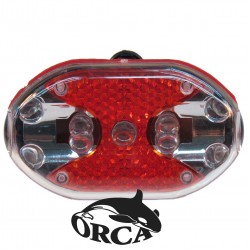 פנס אחורי לאופניים חשמליות 9 לדים ORCA תאורה חזקה במיוחד 