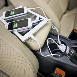 מטען לרכב 12V/24V 2.4A כולל 2 כניסות USB חיבור למצת הרכב  מטען לרכב 12V/24V 2.4A כולל 2 כניסות USB חיבור למצת הרכב