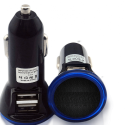 מטען לרכב 12V/24V 2.4A כולל 2 כניסות USB חיבור למצת הרכב  מטען לרכב 12V/24V 2.4A כולל 2 כניסות USB חיבור למצת הרכב