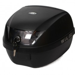 ארגז לאופנוע 28 ליטר  מתאים גם לקטנוע או אופניים דגם E32  W L H צבע שחור 