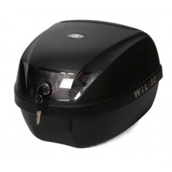 ארגז לאופנוע 28 ליטר  מתאים גם לקטנוע או אופניים דגם E32  W L H צבע שחור 