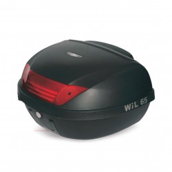 ארגז לאופנוע 52 ליטר מתאים גם לקטנוע או אופניים דגם E65  W L H צבע שחור 