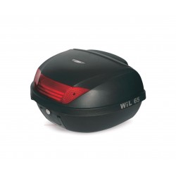 ארגז לאופנוע 52 ליטר מתאים גם לקטנוע או אופניים דגם E65  W L H צבע שחור 