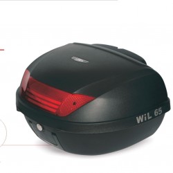 ארגז לאופנוע 52 ליטר מתאים גם לקטנוע או אופניים דגם E65  W L H צבע שחור 