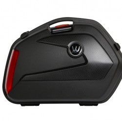 זוג ארגזי צד לאופנוע 23 ליטר כיסוי עליון קרבון נעילה חכמה דגם V35  W L H צבע שחור 