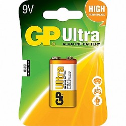 מארז סוללה 9V אלקליין אולטרה  של חברת GP הבינלאומית  מארז סוללה 9V אלקליין אולטרה  של חברת GP הבינלאומית