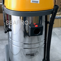 שואב אבק תעשייתי 80 ליטר רטוב/יבש4500W  3 מנועים 1500W כל אחד KARNAF קרנף מיכל נירוסטה