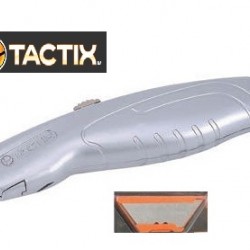 סכין יפנית איכותית אלחלד SK5 רחבה דגם מסיבי ממתכת 18מ"מ כולל 5 להבים תוצרת TACTIX