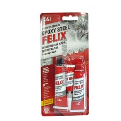 שפורפרת  דבק אפוקסי דו רכיבי שקוף + מקשה  כולל שופרפרת דבק מהיר -תוצרת פליקס FELIX