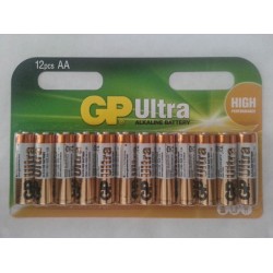 מארז 12 סוללות אלקליין אולטרה  AAA של חברת GP הבינלאומית  מארז 12 סוללות אלקליין אולטרה  AAA של חברת GP הבינלאומית