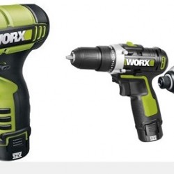 קיט 2 מברגות נטענות 12V תוצרת WORX   דגם   WU913 כולל כלים WU280 +WU128