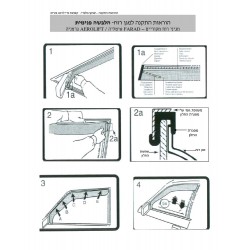  2012-2018 מגן רוח לרכב הונדה CRV תוצרת FARAD איטליה - קיט 4 חלקים הלבשה פנימית מקורית
