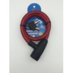 מנעול כבל פלדה מחוסם GUARD אורך 1.5 מטר, 12 מ"מ,   כולל 2 מפתחות