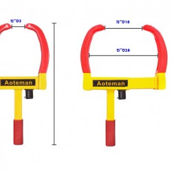 מנעול סנדל-קל לצמיג GUARD במידה "15-"13 מידה 18X28ס"מ -כולל 2 מפתחות