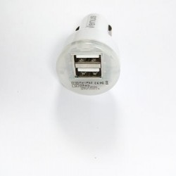 מטען ראש כפול לרכב טעינה מהירה 2.1A  עם 2 כניסות USB תוצרת BASUS תקן CE אירופאי 