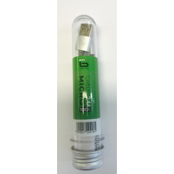 כבל מיקרו טעינה מהירה איכותי ללא קשרים  - 2.4A -אריזת מבחנה שקופה ייחודית BASELINE 