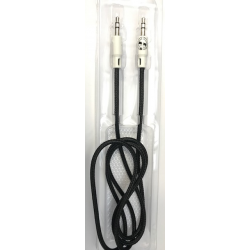 כבל AUX איכותי  ללא קשרים  3.5 מ"מ אורך 1 מטר