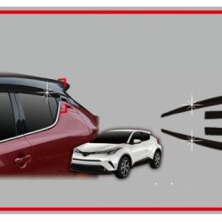 מגן רוח לרכב טיוטה CHR  2016 ומעלה תוצרת AUTOCLOVER קוריאה - סט 4 חלקים הדבקה חיצונית 