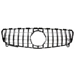 גריל קידמי דקורטיבי לרכב מרצדס W176 A-CLASS מ2016-2018  דגם GT דגם ג'יטי צבע כסף 