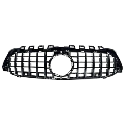 גריל קידמי דקורטיבי לרכב מרצדס W177 A-CLASS מ2019> דגם GT דגם ג'יטי צבע שחור