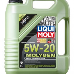 שמן מנוע 5W20 סינטטי מלא MOLYGEN NEW GENERATION תוצרת LIQUI MOLY גרמניה מיכל 5 ליטר  שמן מנוע 5W20 סינטטי מלא MOLYGEN NEW GENERATION תוצרת LIQUI MOLY גרמניה מיכל 5 ליטר