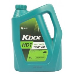 שמן מנוע סינטטי  10W30 מיכל 5 ליטר Kixx  HD1 CI-4 ACEA E7- לדיזל ומשאיות שמן מנוע סינטטי  10W30 מיכל 5 ליטר Kixx  HD1 CI-4 ACEA E7- לדיזל ומשאיות
