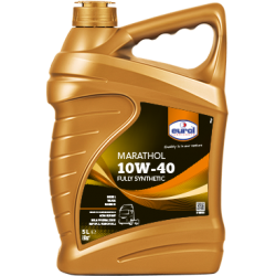 שמן מנוע סינטטי מלא 10W40 MARATHOL ייעודי לרכב דיזל ומשאיות תוצרת EUROL – 5 ליטר 