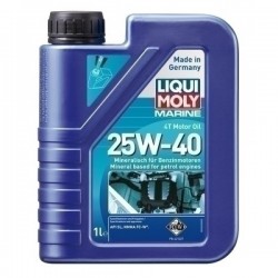 שמן מנוע מינרלי למנוע בנזין ומנוע ימי 25W40 MARINE תוצרת LIQUI MOLY גרמניה מיכל 1 ליטר  שמן מנוע מינרלי למנוע בנזין ומנוע ימי 25W40 MARINE תוצרת LIQUI MOLY גרמניה מיכל 1 ליטר