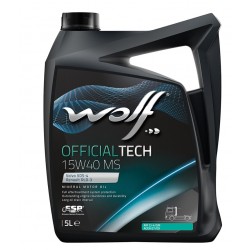 שמן מנוע סינטטי מלא  OFFICIAL TECH C3  5W40 תוצרת WOLF - מיכל 5 ליטר