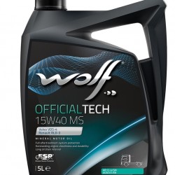 שמן מנוע סינטטי 15W40 MS API CJ-4/SN ACEA E7/E9 תוצרת WOLF מיכל 5 ליטר  שמן מנוע סינטטי 15W40 MS API CJ-4/SN ACEA E7/E9 תוצרת WOLF מיכל 5 ליטר