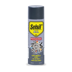 תרסיס ספריי שימון מקצועי רב תכליתי - הכול במוצר אחד, סיכוך, הגנה, ניקוי, גריז וחלודה תוצרת SELSIL®  – תכולה 500 מ"ל 