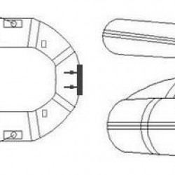 SEAPRO סירה דינגי מקצועית רצפה קשיחה לוחות עץ 3.20  מטר -תקן CE