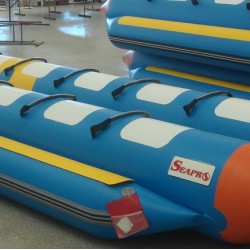  אבוב בננה מתנפחת מקצועית  10 רוכבים מתאים לחיבור לסירה ולספורט ימי SEAPRO 