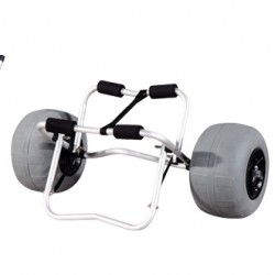 טרולי מנשא לקיאק גלשן או סאפ מסגרת אלומיניום גלגלים מסוג בלון מנופחים - דגם  ללא חורים C.KAYAK