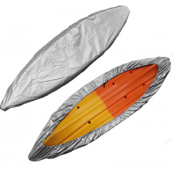 כיסוי לקיאק כיסוי בד איכותי לקיאק הגנה בפני שמש מים אבק ופגעי מזג האויר מתאים לקיאק באורך עד 4 מטר תוצרת C.KAYAK