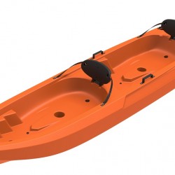 קיאק זוגי קיאק קשיח ישיבה עליונה ל-2 מבוגרים אורך 360 ס"מ מושבים מובנים כולל 2 משוטים דגם 2-003SEAPRO  