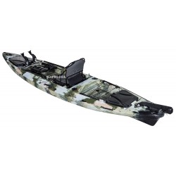 קיאק דייג ישיבה עליונה קיאק קשיח פרו אנגלר מקצועי מערכת היגוי חכמה כולל מושב אלומיניום דגם |ANG13 אורך 3.95 מטר כושר העמסה 220 ק"ג!