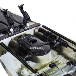 קיאק דייג ישיבה עליונה קיאק קשיח פרו אנגלר מקצועי מערכת היגוי חכמה כולל מושב אלומיניום דגם |ANG13 אורך 3.95 מטר כושר העמסה 220 ק"ג!