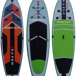 סאפ מתנפח מקצועי 18Psi  דגם XPRO3 כולל משוט לסאפ וליש אבטחה לרגל תוצרת SEAPRO  מידה 304/83 ס"מ