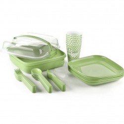 סט פיקניק רב פעמי 6 סועדים דגם פרומו כולל 6 צלחות, 6 כוסות, 6 סט סכו"ם -ארוז בקופסאת פלסטיק עם ידית- סט מושלם לפיקניק או טיולים תוצרת צבריס   סט פיקניק רב פעמי 6 סועדים דגם פרומו כולל 6 צלחות, 6 כוסות, 6 סט סכו"ם -ארוז בקופסאת פלסטיק עם ידית- סט מושלם לפיקניק או טיולים תוצרת צבריס