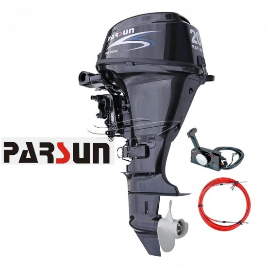 parsun | מנוע הזרקת דלק  20 כ"ס 4 פעימות ברך קצרה כולל טרוטל וסטרטר דגם F20AFWS-EFI פרסון מקורי