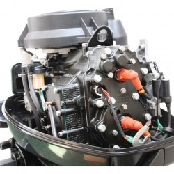 parsun | מנוע ימי 40 כ"ס 2 פעימות ברך ארוכה כולל טרוטל וסטרטר מיכל דלק חיצוני דגםT40FWL פרסון מקורי