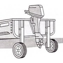 טרולי מנשא לסירה עם גלגלים נשלפים 