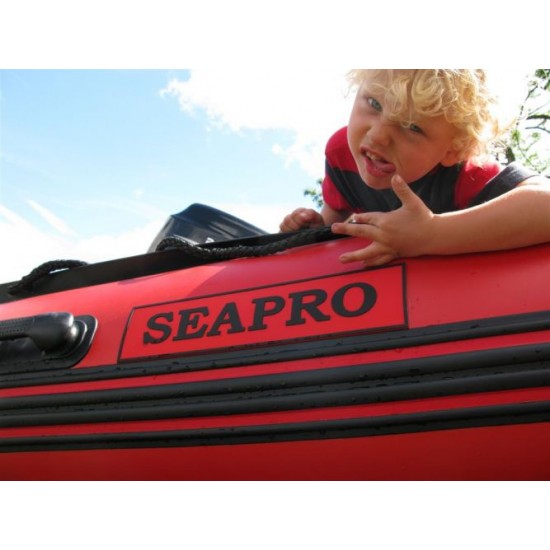 SEAPRO סירה גומי מקצועית רצפת אלומיניום קשיחה אורך 3.2 מטר תקן CE