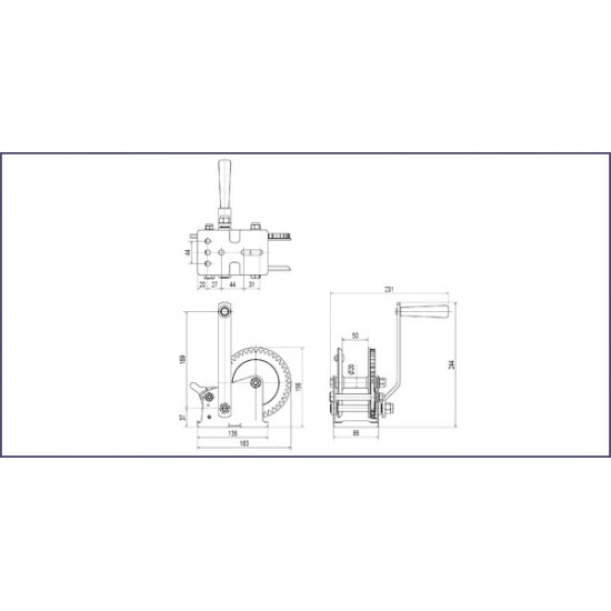 ROHER TOOLS כננת ידנית  1000 ליברה כבל רצועה כושר משיכה 454 ק"ג תוצרת 