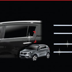 מגן רוח לרכב קיה ספורטאג' מ-2010-2015 תוצרת AUTOCLOVER קוריאה - סט 4 חלקים *ניקל* הדבקה חיצונית 